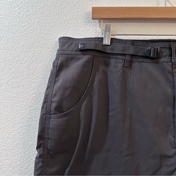 Prana Zion Short Mens Size 42 Gray Belted Outdoor Hiking inseam 10” - Picture 5 of 9